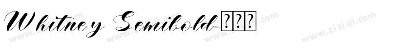 Whitney Semibold字体转换 Whitney Semibold字体转换